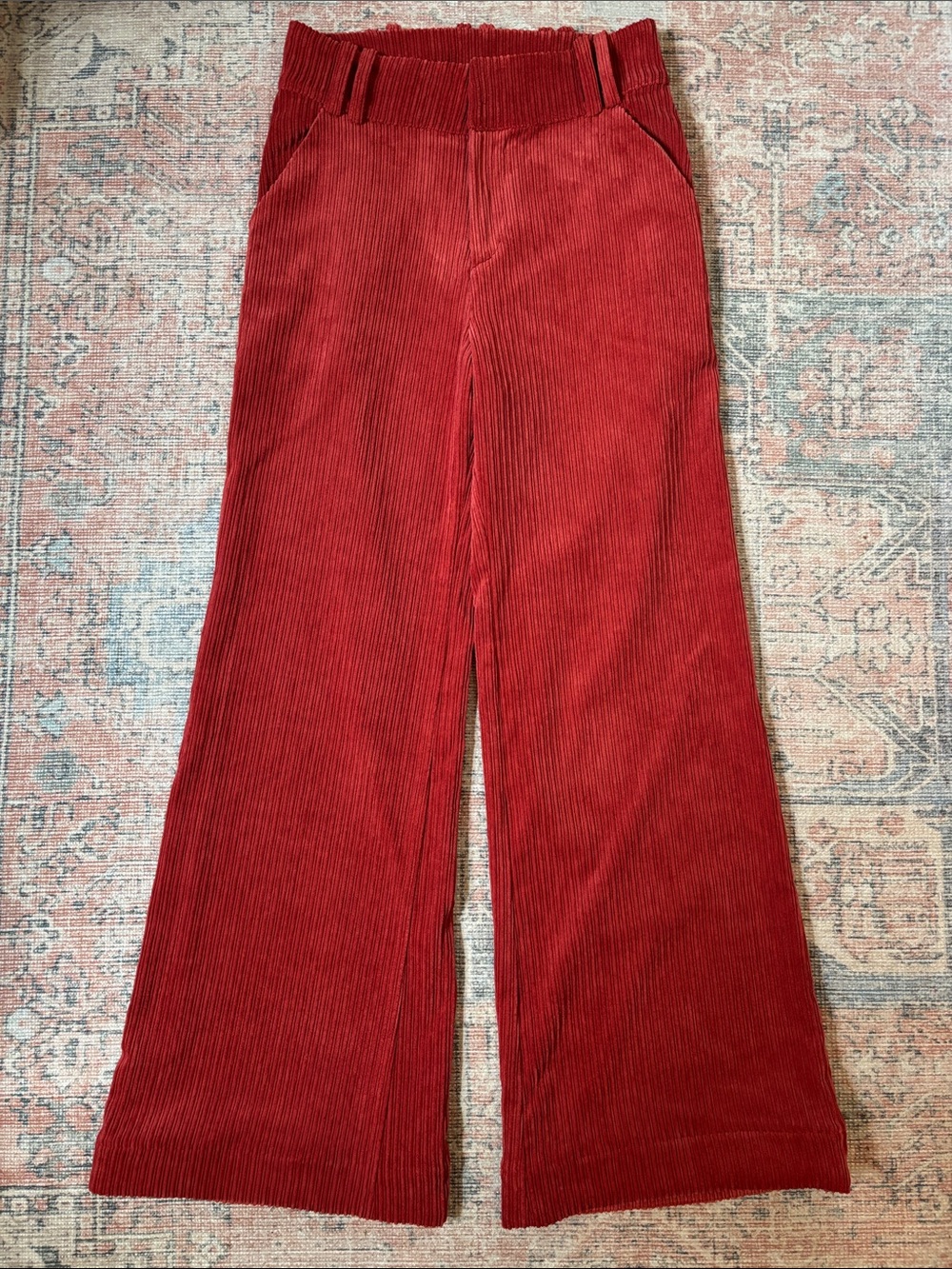 For Love And Lemons Wide-Leg Corduroy Pants Size Medium